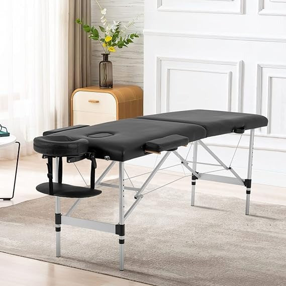 Aluminum - Massage Table Portable Massage Bed Height Adjustable Spa Bed