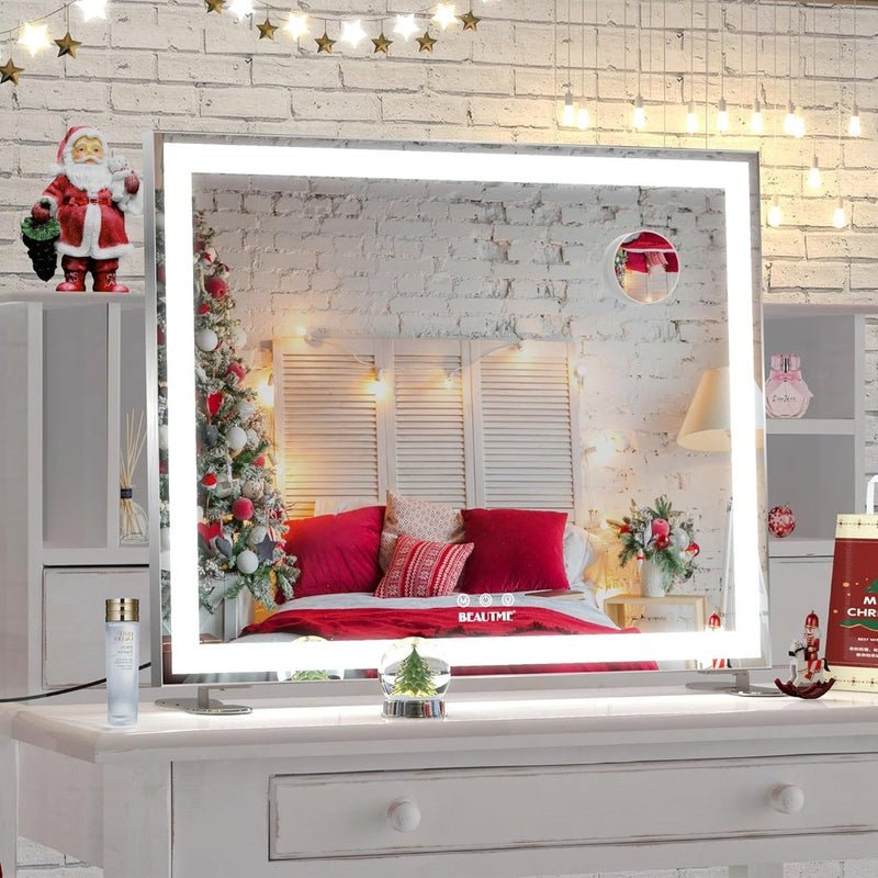 Vanity Mirror with Lights Three Colour Light 60x50cm