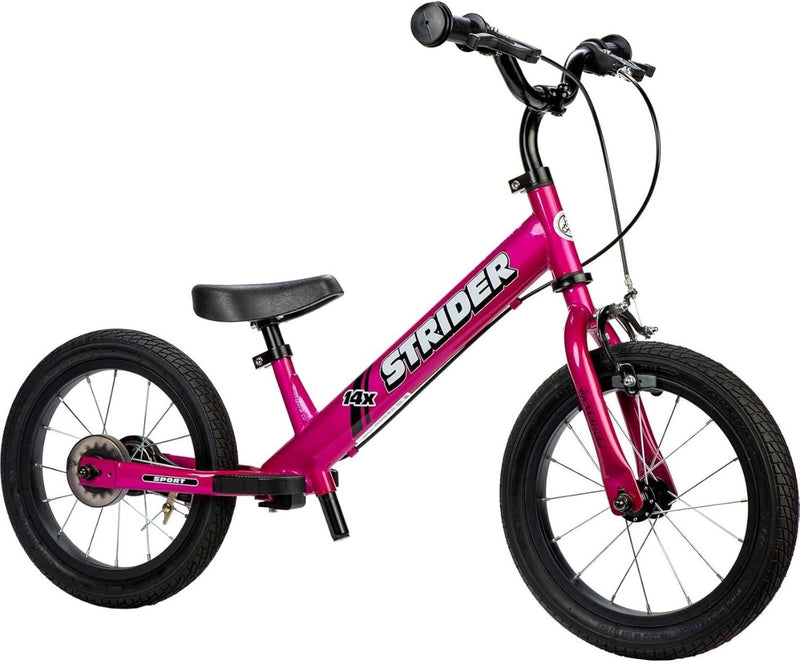 14 SK-SB1-IN-PK Cross-Country Bicycle with Brake Pink STRIDER