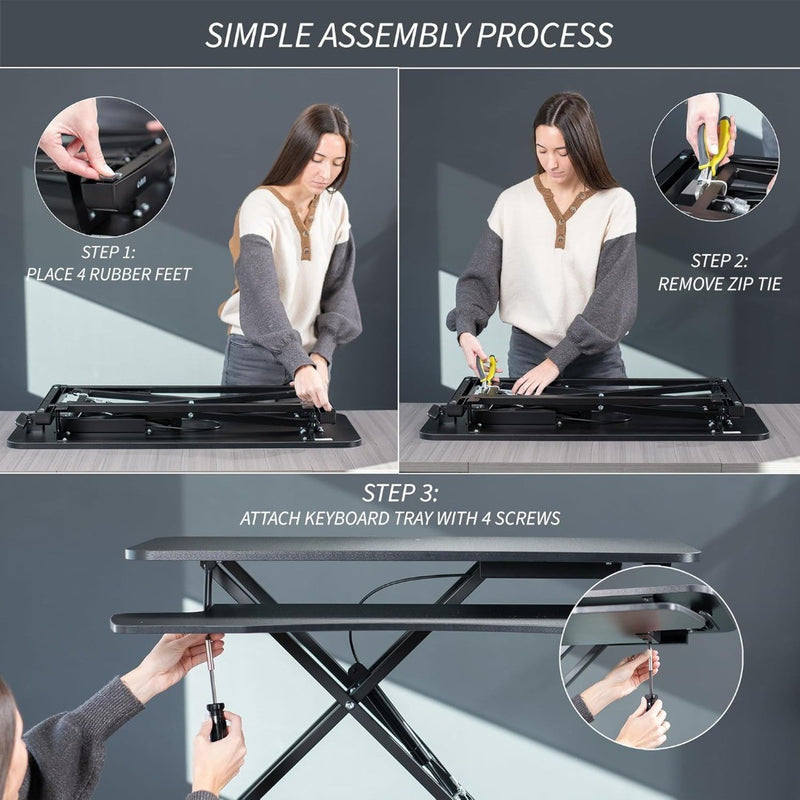 Standing Desk Converter Black VIVO DESK-V000K