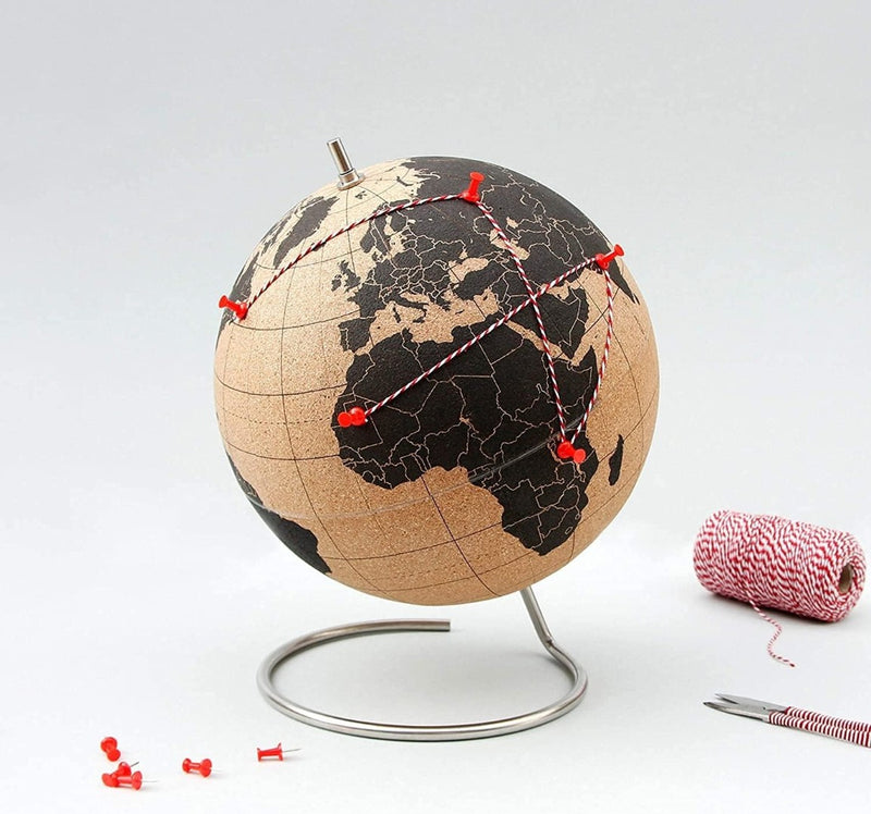 Cork Globe Destination Pinboard