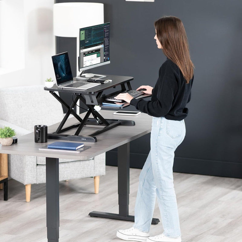 Standing Desk Converter Black VIVO DESK-V000K