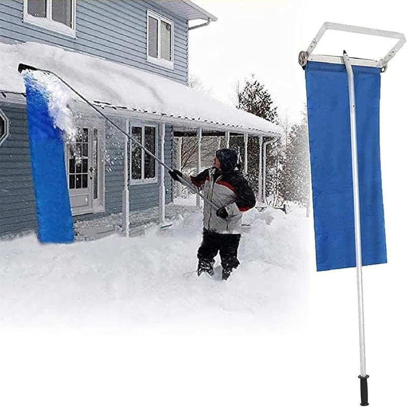 Roof Snow Rake Tool with Wheels