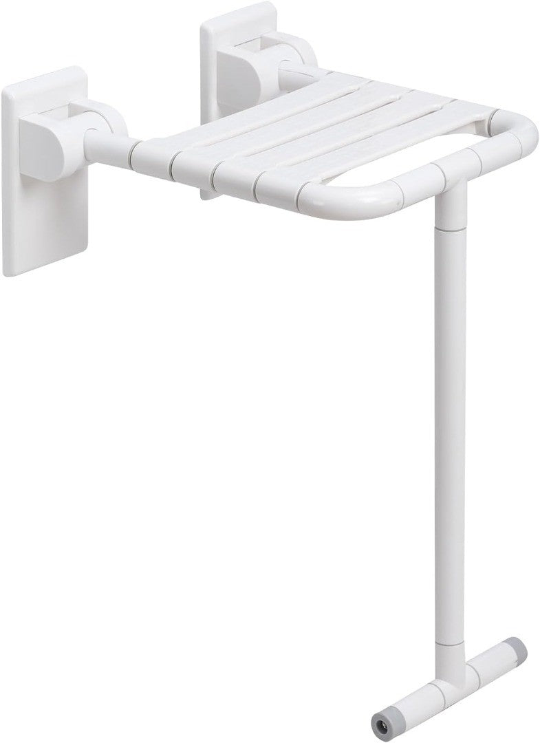 Folding Shower Seat Wall Mounted Chair White