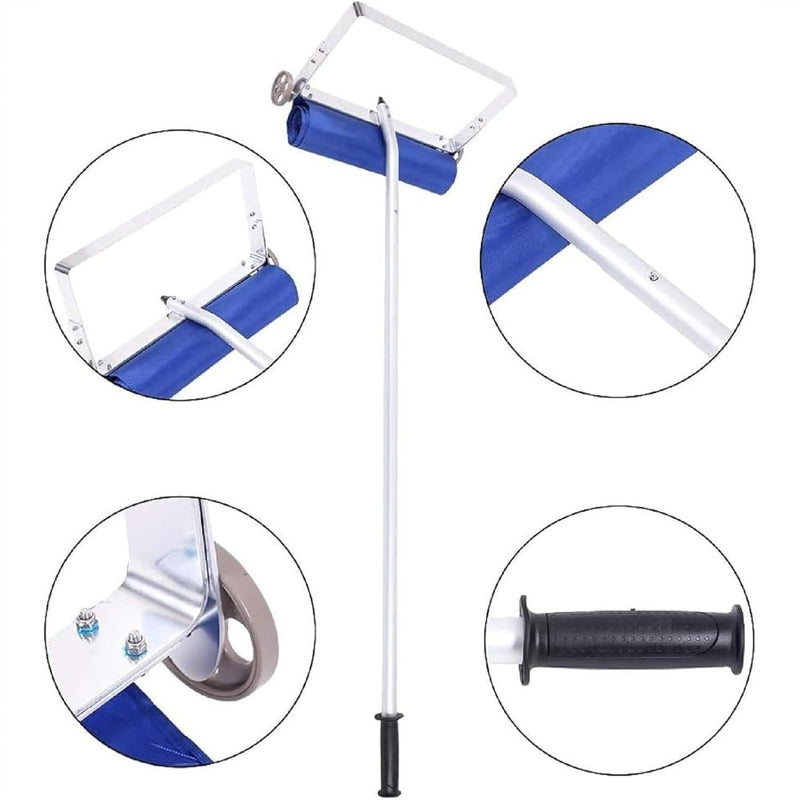 Roof Snow Rake Aluminum Light Weight Blue