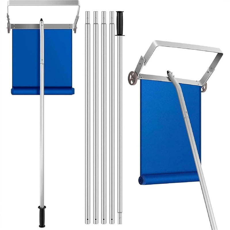 Roof Snow Rake Aluminum Light Weight Blue