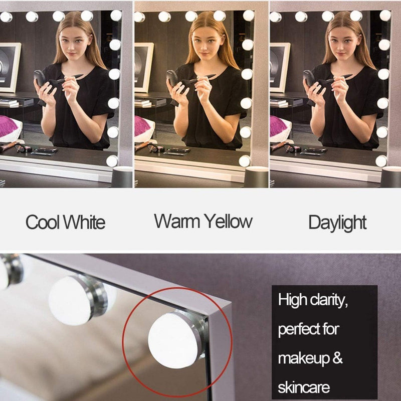 OUO Lighted Makeup Mirror White