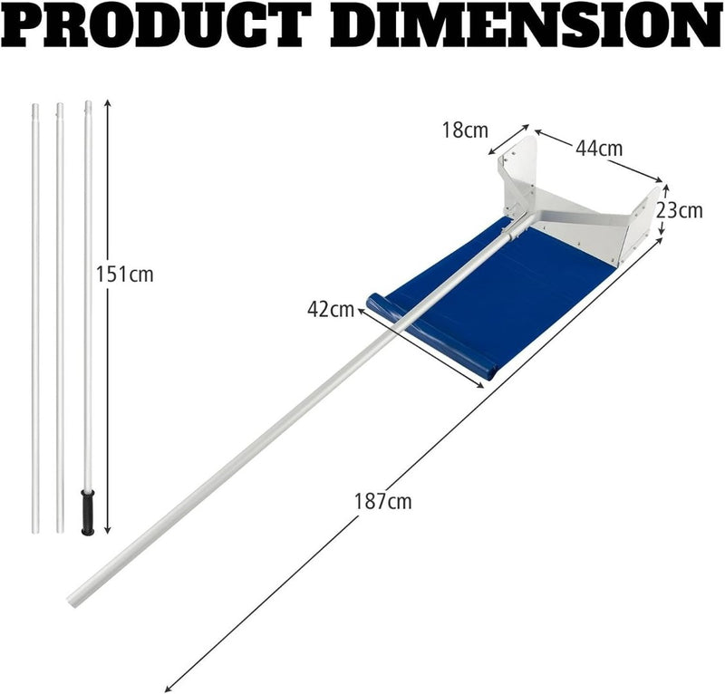 Extendable Snow Rake Aluminum TANGZON