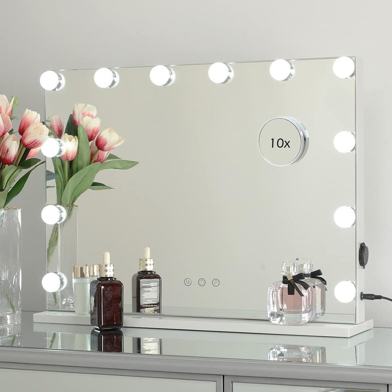 OUO Lighted Makeup Mirror White