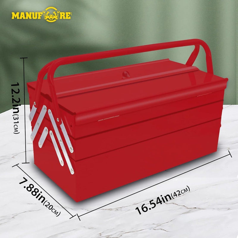 Metal Tool Box 16.5 x 8.5 x 8''