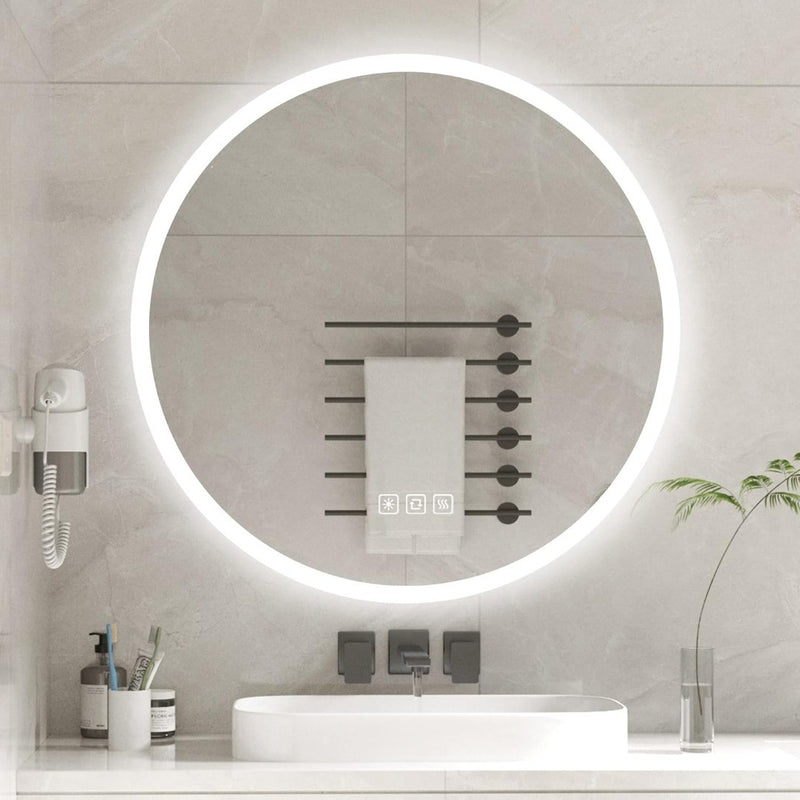 Bathroom Mirror with LED Light 50cm Backlit