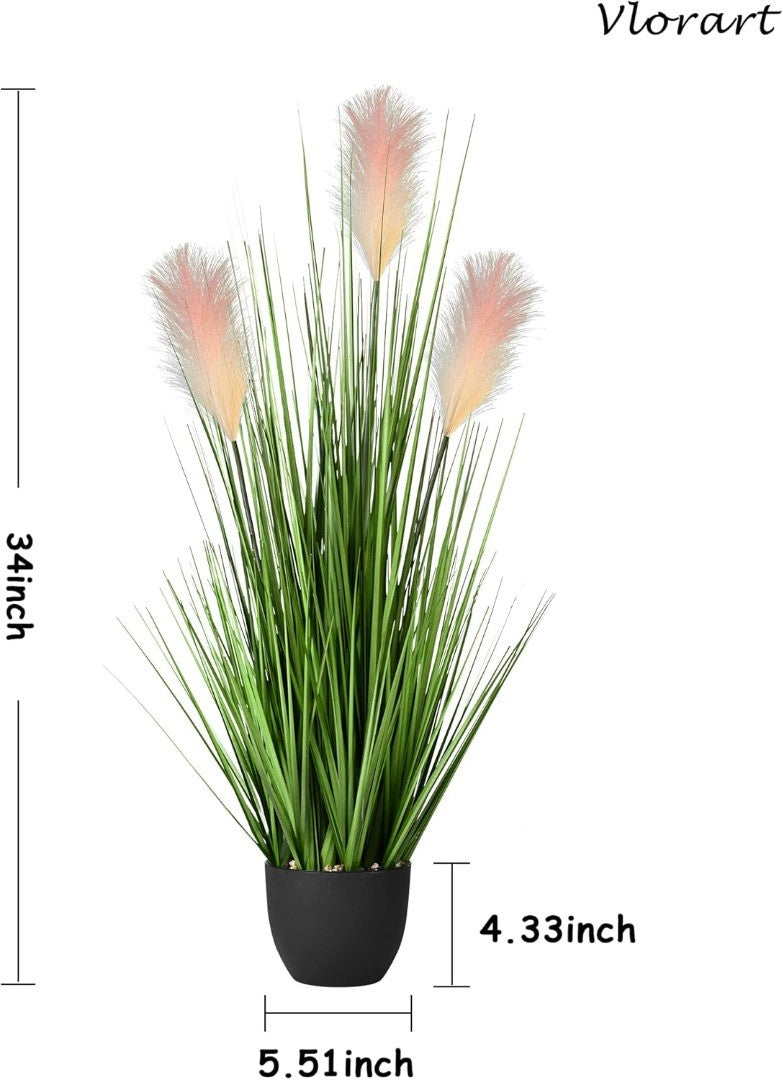 Artificial Reed Flowers 2 Pack 34"