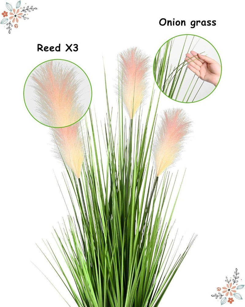 Artificial Reed Flowers 2 Pack 34"