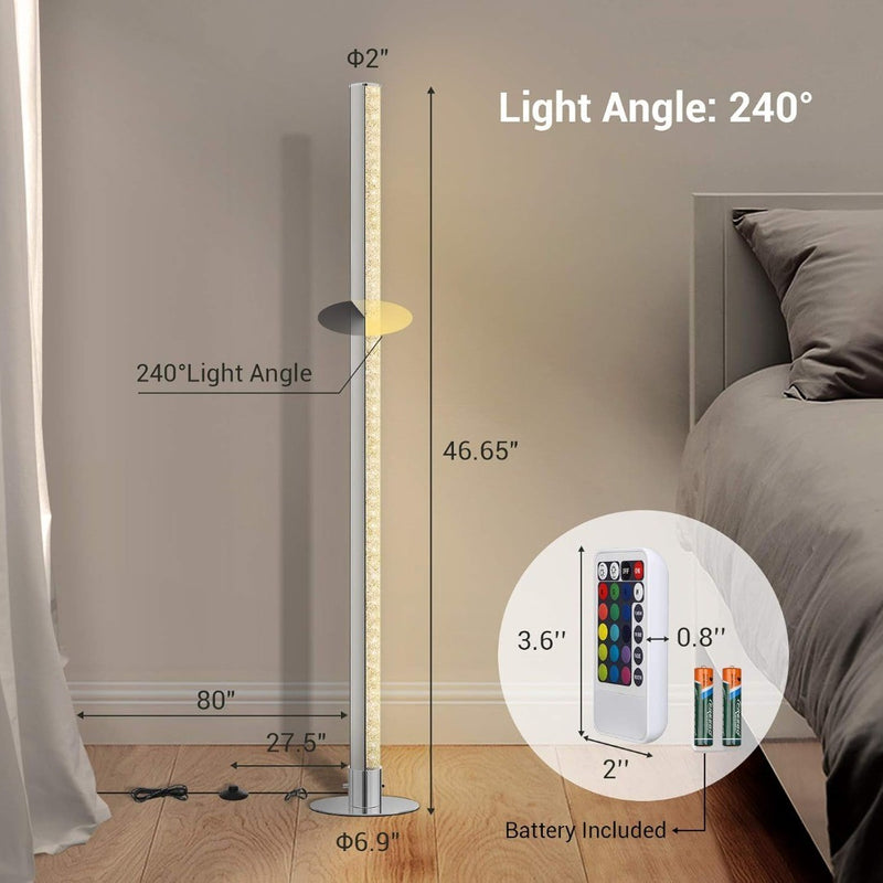 LED Floor Lamp with WIFI Smart RGB 118cm