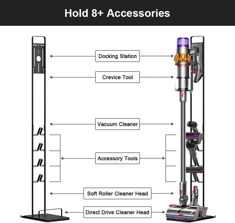 Vacuum Stand, Stable Metal Storage Bracket Holder