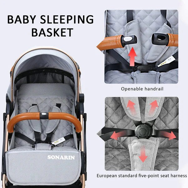 SONARIN Lightweight Stroller Dark Grey