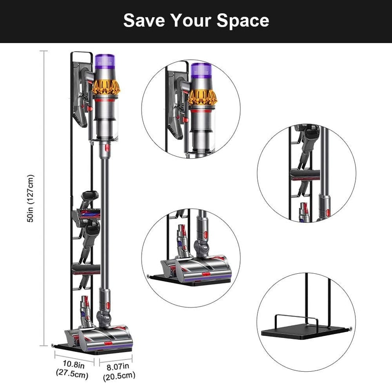 Vacuum Stand, Stable Metal Storage Bracket Holder