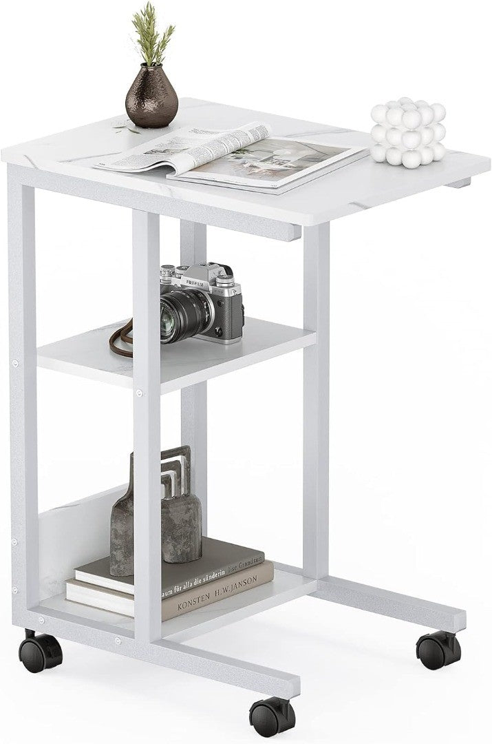 End Table with Brake Casters ‎36 x 67.5 x 50cm