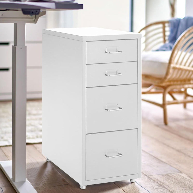 Mobile File Cabinet with 4 Drawers 41 x 28 x 68.5 cm