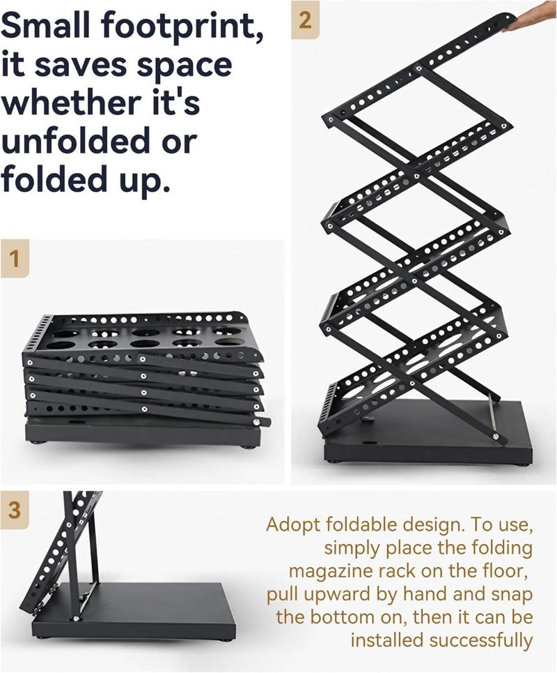 Magazine Rack ‎36 x 27.3 x 130cm A4 Display