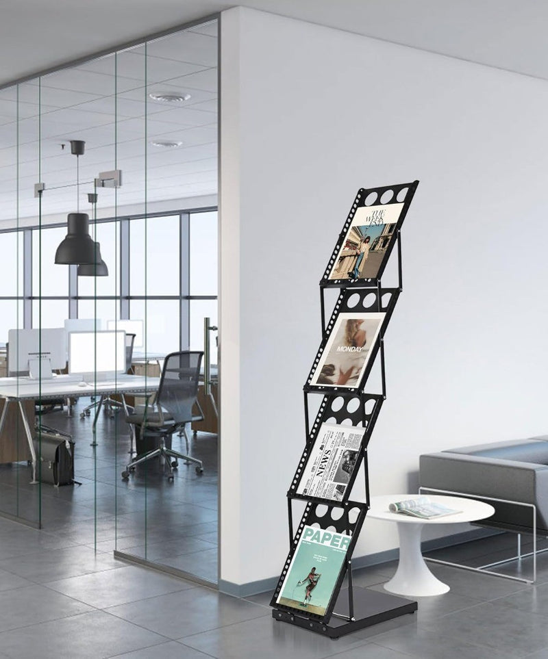 Magazine Rack ‎36 x 27.3 x 130cm A4 Display