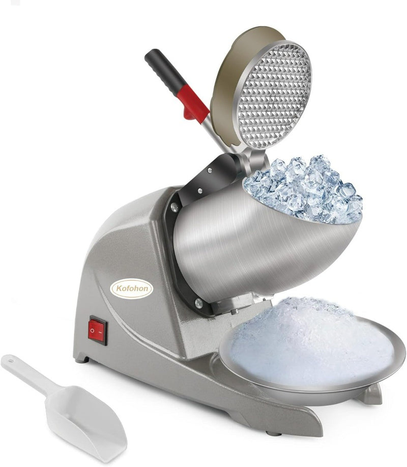 Ice Shaver Machine with Dual Steel Blades