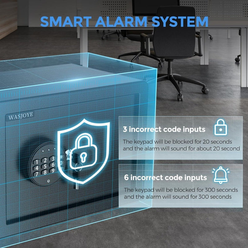 Safe Box 16.9L Security Lock Box