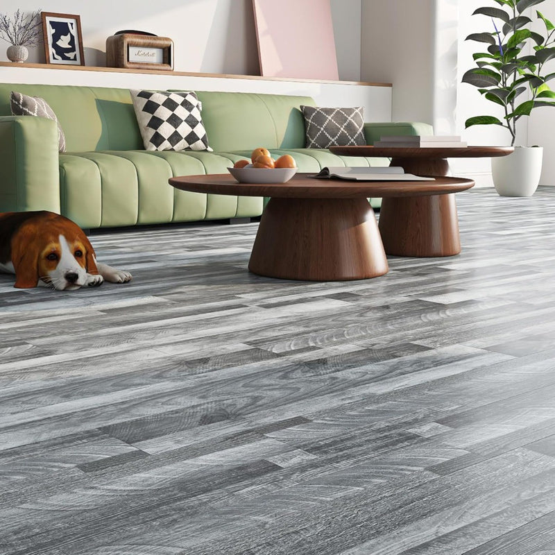 Vinyl Planks 90x15cm Grey Wood 18 Pack