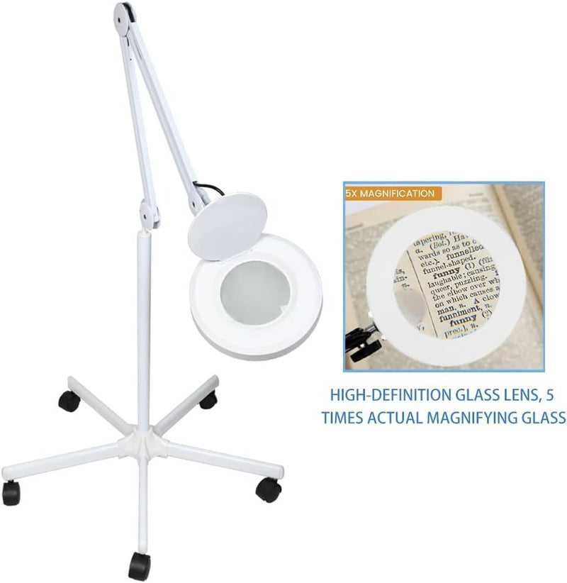 Magnifying LED Floor Lamp White SANQIAO