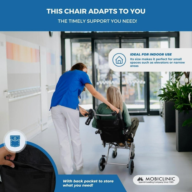 Folding Transport Wheelchair MOBICLINIC