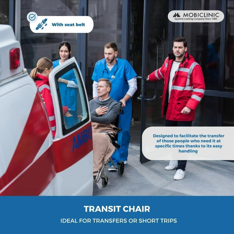 Folding Transport Wheelchair MOBICLINIC