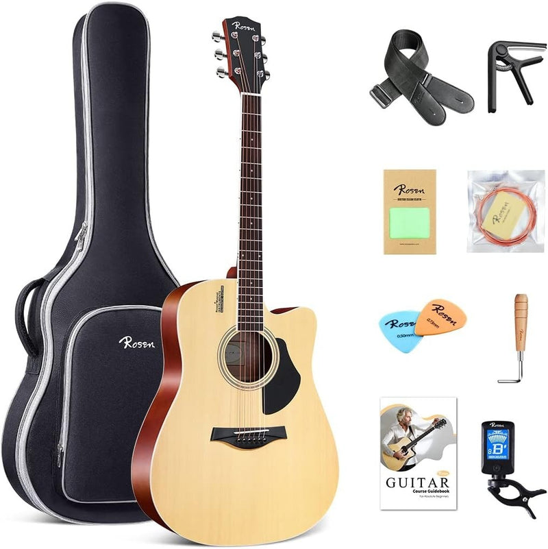 Rosen Acoustic Guitar 41" with Accessories