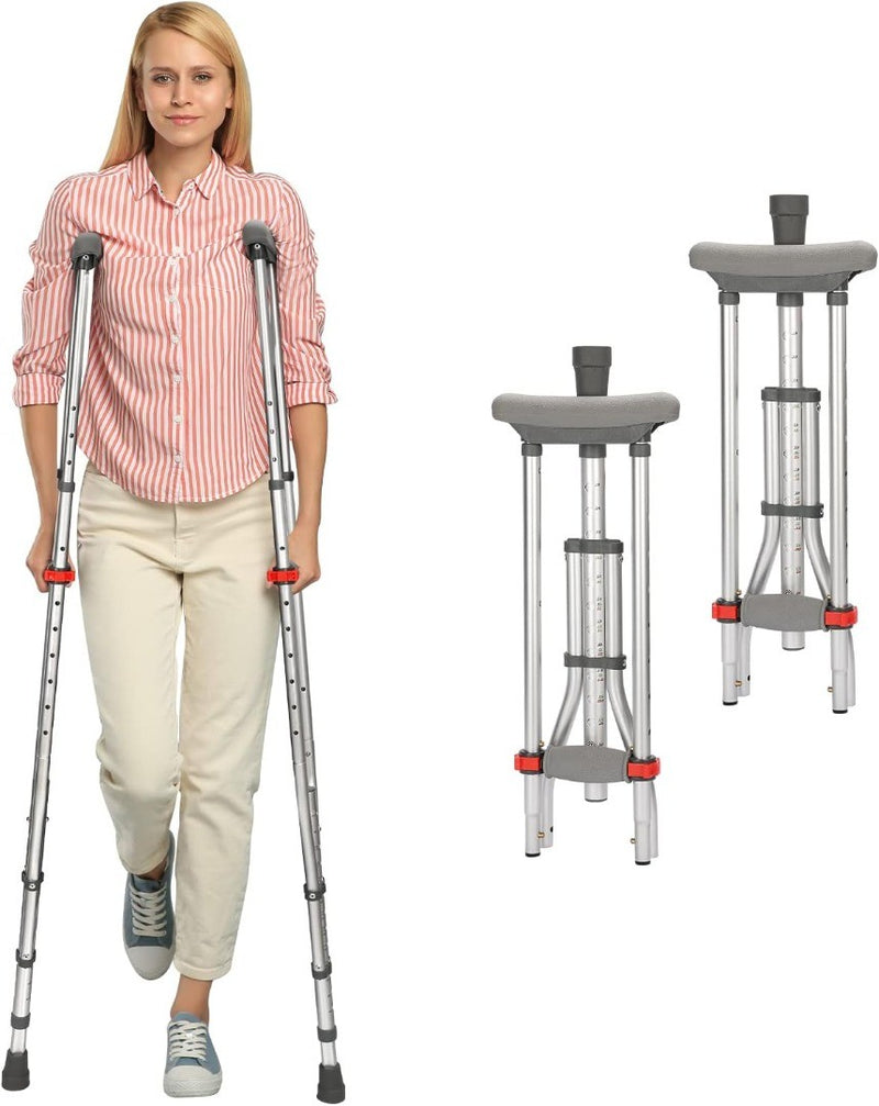 supregear Adjustable Underarm Crutches 1 Pair