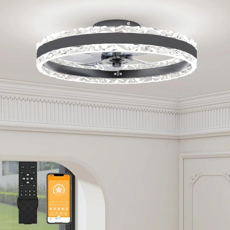 50cm Ceiling Fan with LED Light Reversible Remote