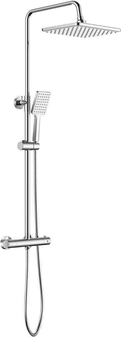 Shower Mixer Set Adjustable Height Shower System With Rainfall Head