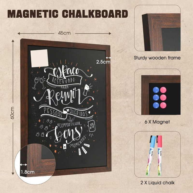 Magnetic Chalkboard 45x60cm Blackboard