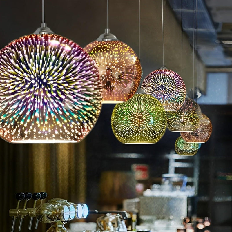 Firework Chandelier 3D LED Pendant 25cm