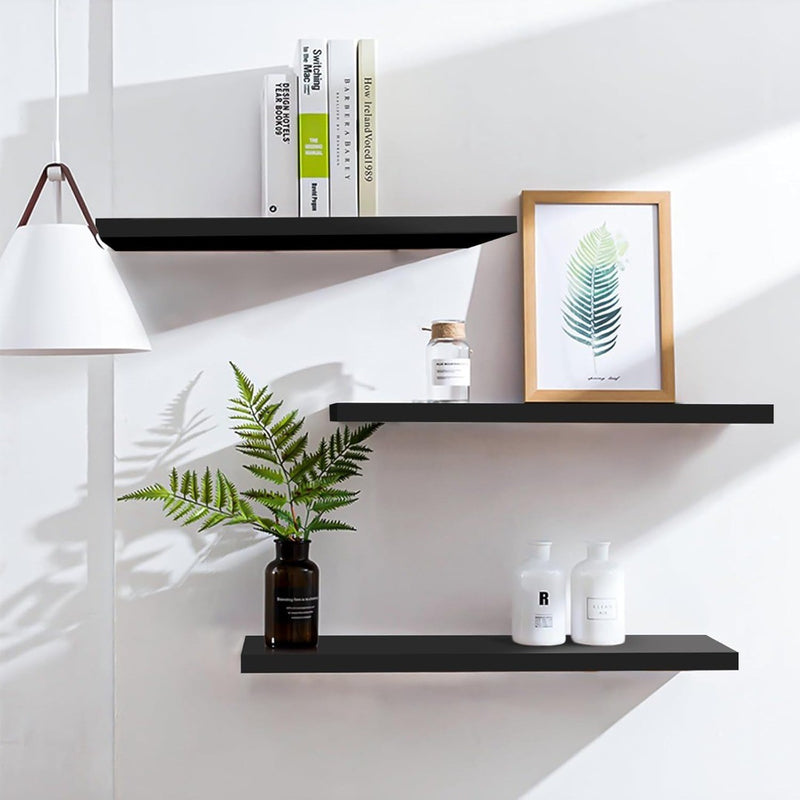 3pcs Floating Shelf Black 58cm SOUR LEMON