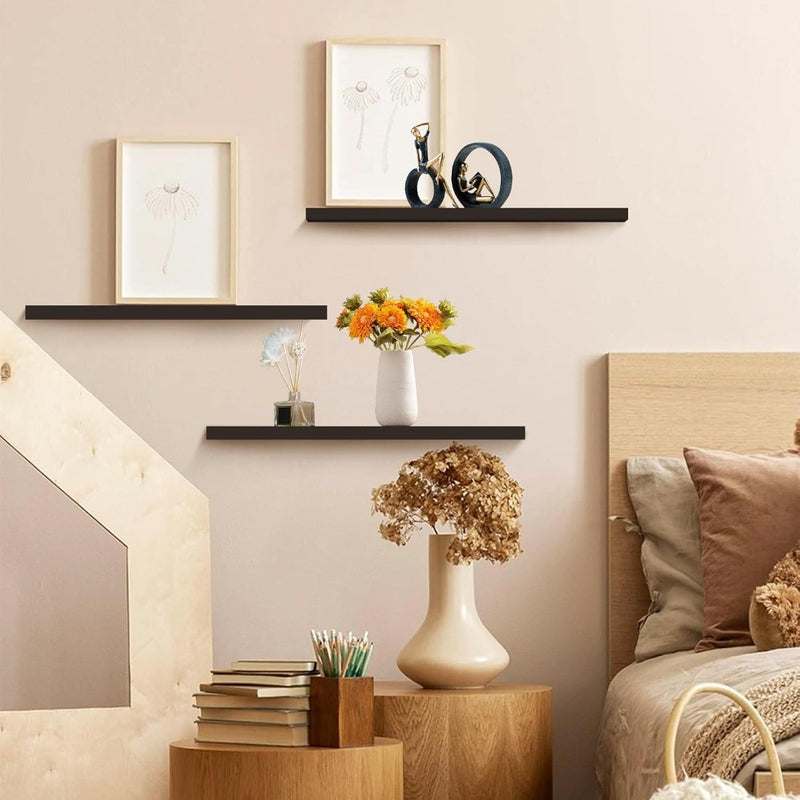 3pcs Floating Shelf Black 58cm SOUR LEMON