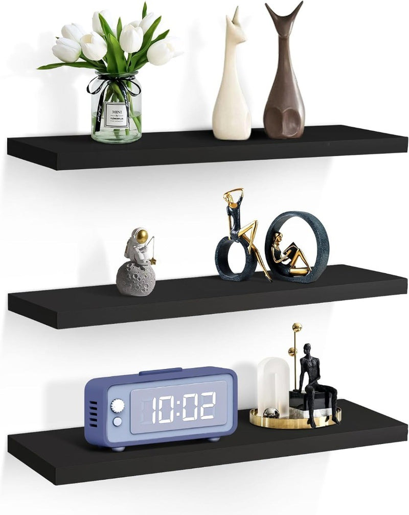 3pcs Floating Shelf Black 58cm SOUR LEMON