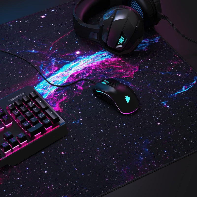 XXL Gaming Mouse Mat 'Veil Nebula' 1200x600mm TITANWOLF