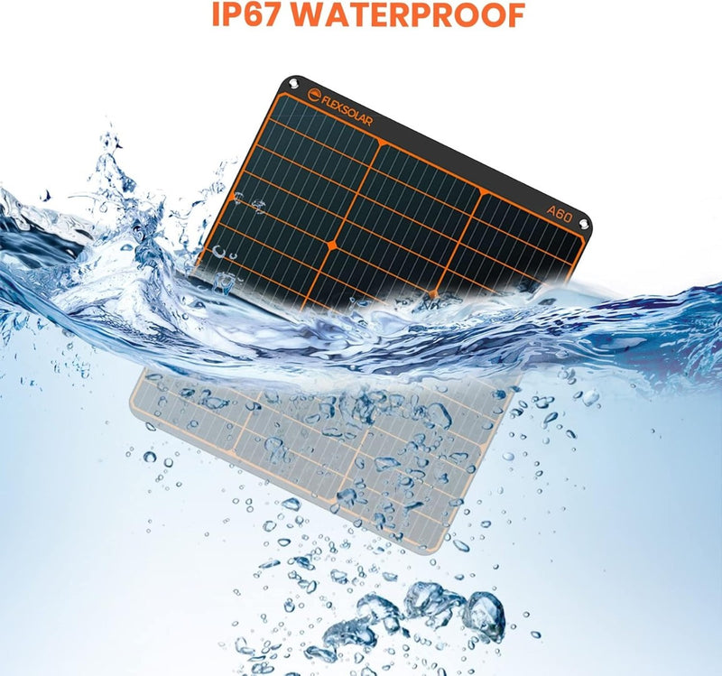 60W Portable Solar Panel, Foldable Solar Charger with Stand