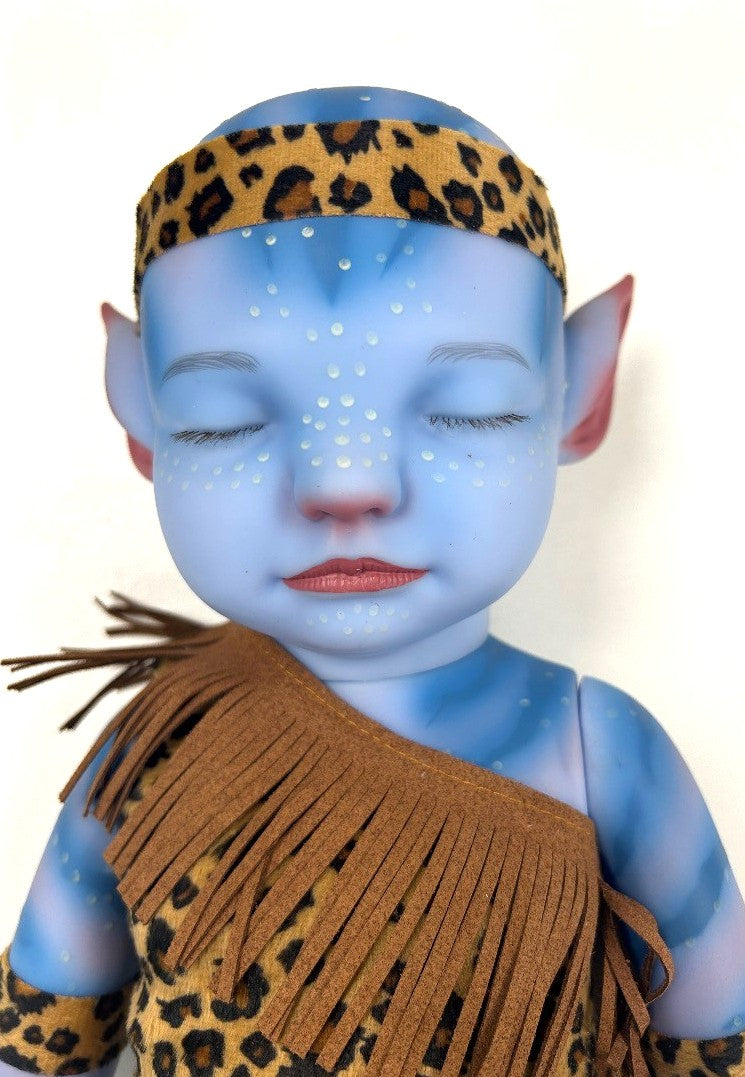 Avatar Full body Silicone Baby Doll Pointed Ears Outfit & Accessories