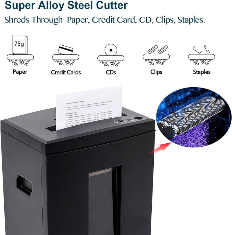 Paper Shredder 18-Sheet 60 Mins Running Time Cross Cut High Heavy Duty