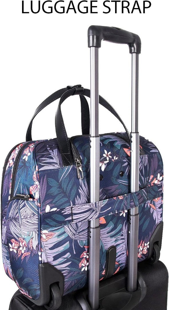 Rolling Laptop Suitcase 15.6” Tropical Grey Vankean