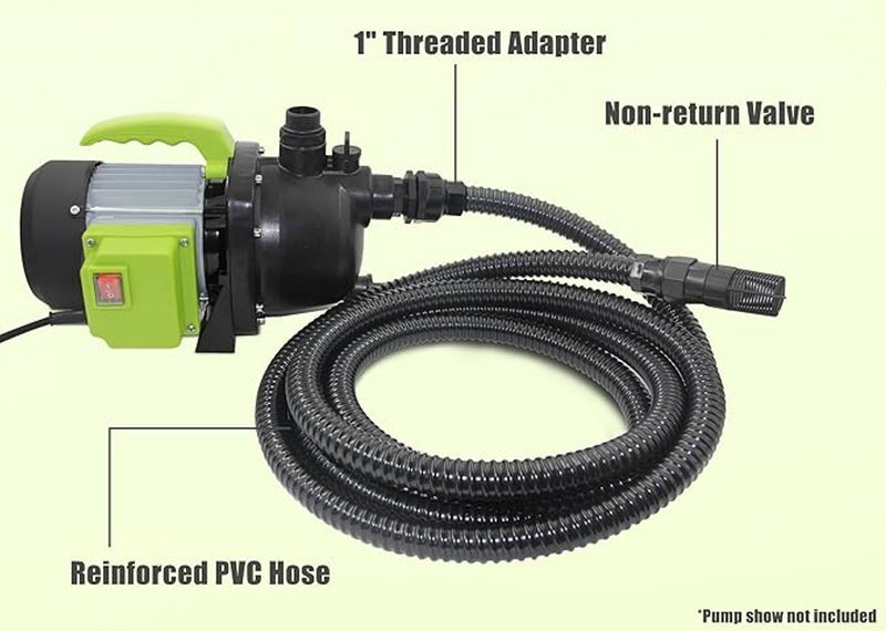 VEATON 800W Portable Garden Booster Pump with 1" Female Thread