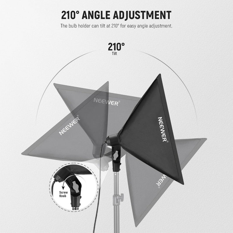 Softbox with E27 Porcelain Socket - 60x60cm