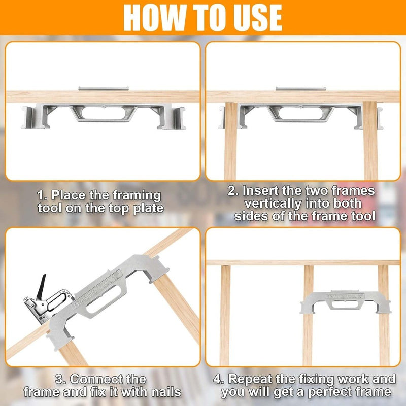 2pcs Stud Master 16in Framing Stud Layout Tool