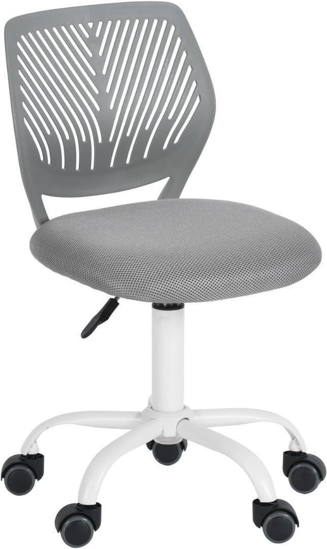 Homy Casa Desk Chair Ergonomic Adjustable Swivel Grey