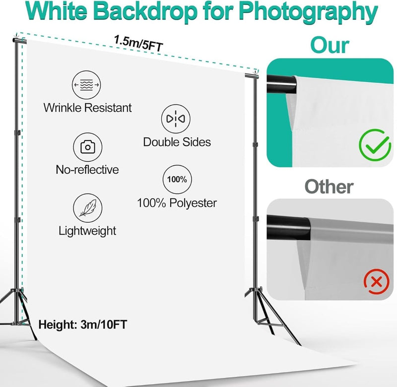 Backdrop Stand Kit 2x2m for Photography